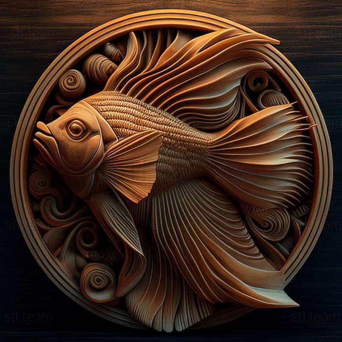 3D model Ramirez fish apistogram (STL)